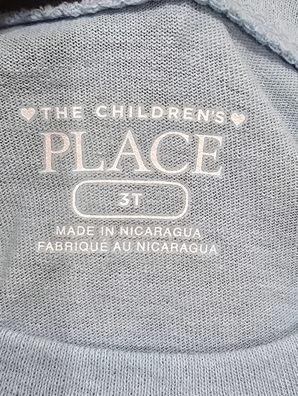 NWT The Children’s Place Girls Long Sleeve Princess Shirt Size 3T Light Blue